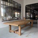 Table de Ferme Kingstone en Chêne Massif ancien - 300 cm de long