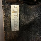 Bronze bas-relief wall panel, signed 20th century