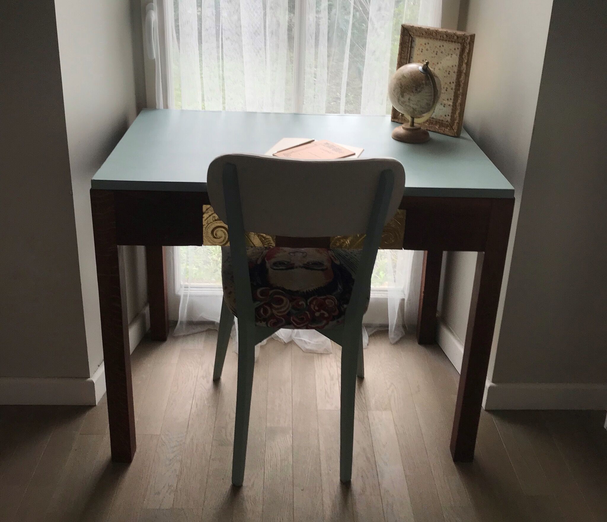 Desk and chair