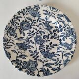 Duo assiettes anglaises Churchill – motif fleuri bleu