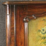 Italian mantelpiece mirror in wood from the 20th century