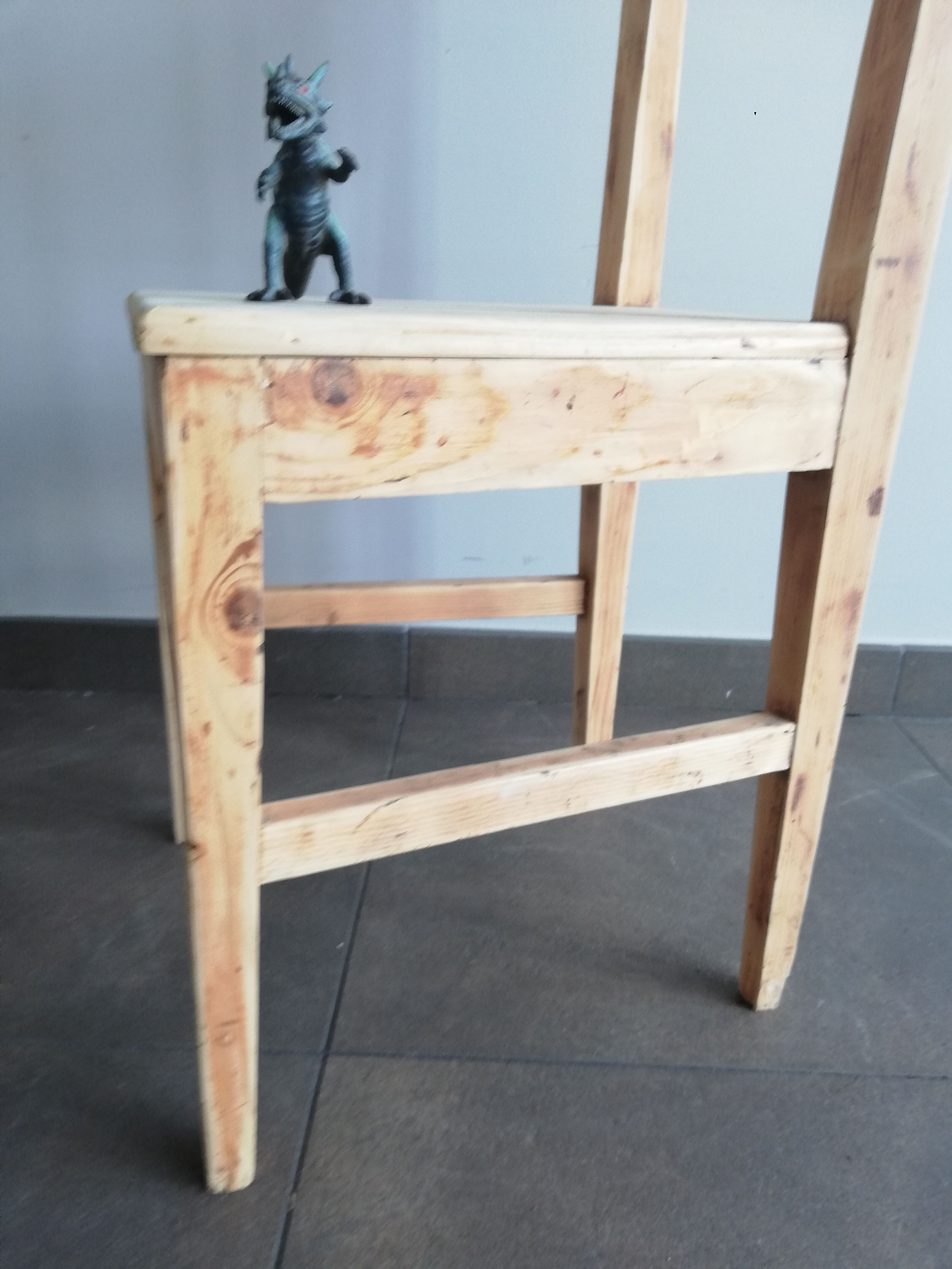 vintage wooden chair, 50s