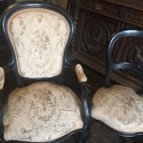 Bench and chairs style Napoleon III