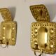 A pair of mid-century Swedish brass wall lights.