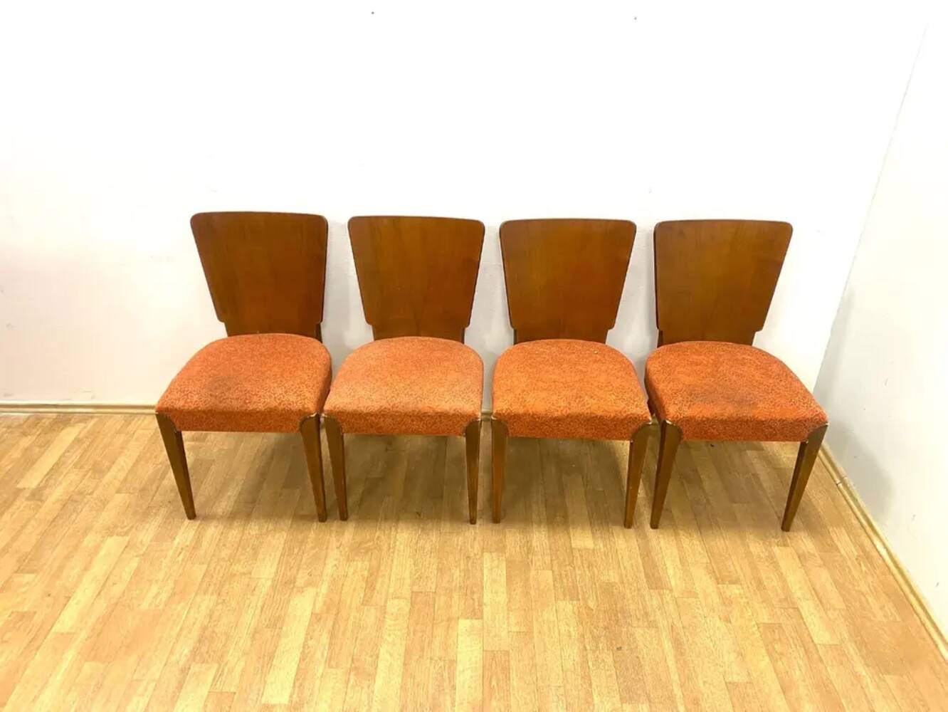 Set of 4 Chairs, Jindřich Halabala, 1960s, Czechoslovakia