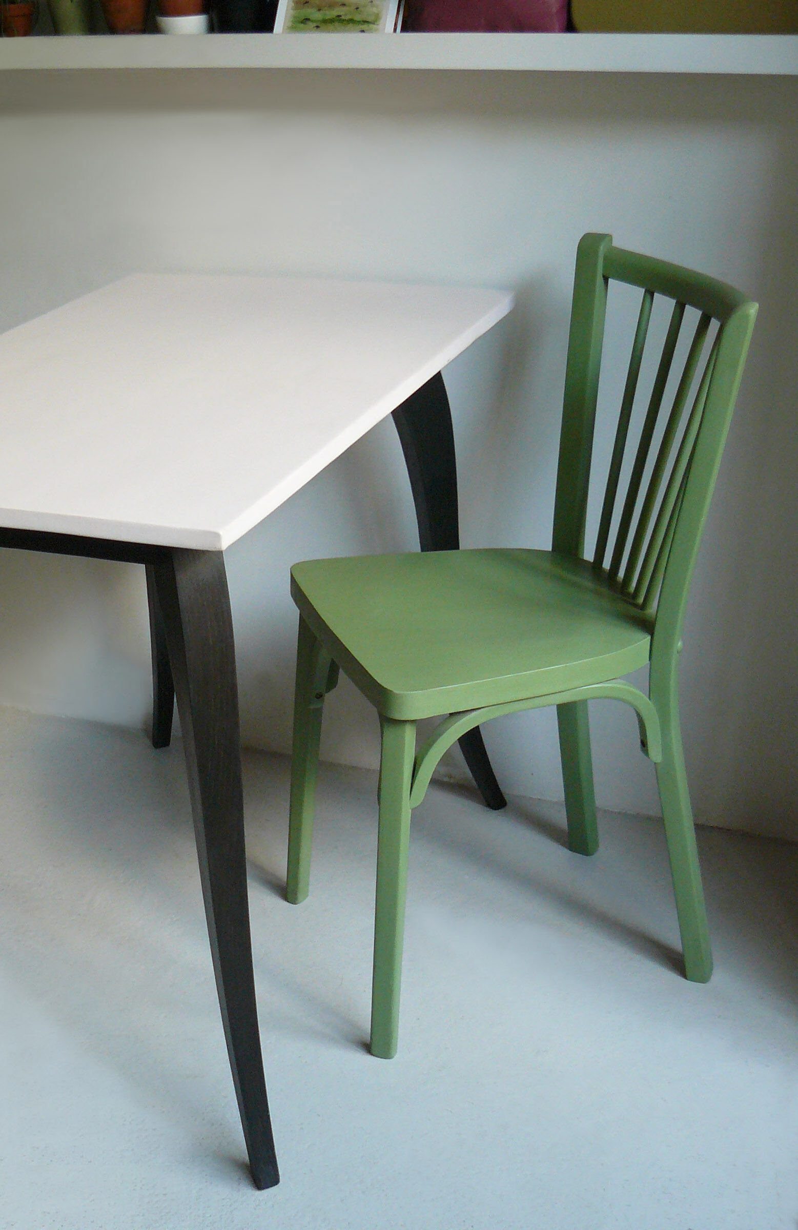 Green bistro chair kasbouri