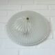 Vintage wall sconce flush mount ceiling light ice glass light fixture 1980s