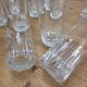 10 large vintage striped glasses