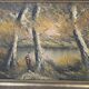 Dipinto d’atmosfera "Paesaggio Autunnale" – Vintage anni '70 con Cornice Do