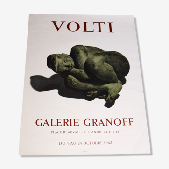 Mourlot poster for the Volti exhibition of 1962 Granoff gallery