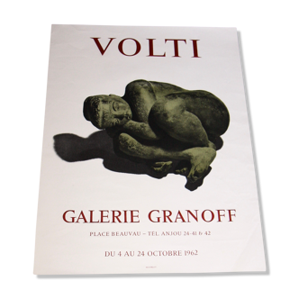 Mourlot poster for the Volti exhibition of 1962 Granoff gallery