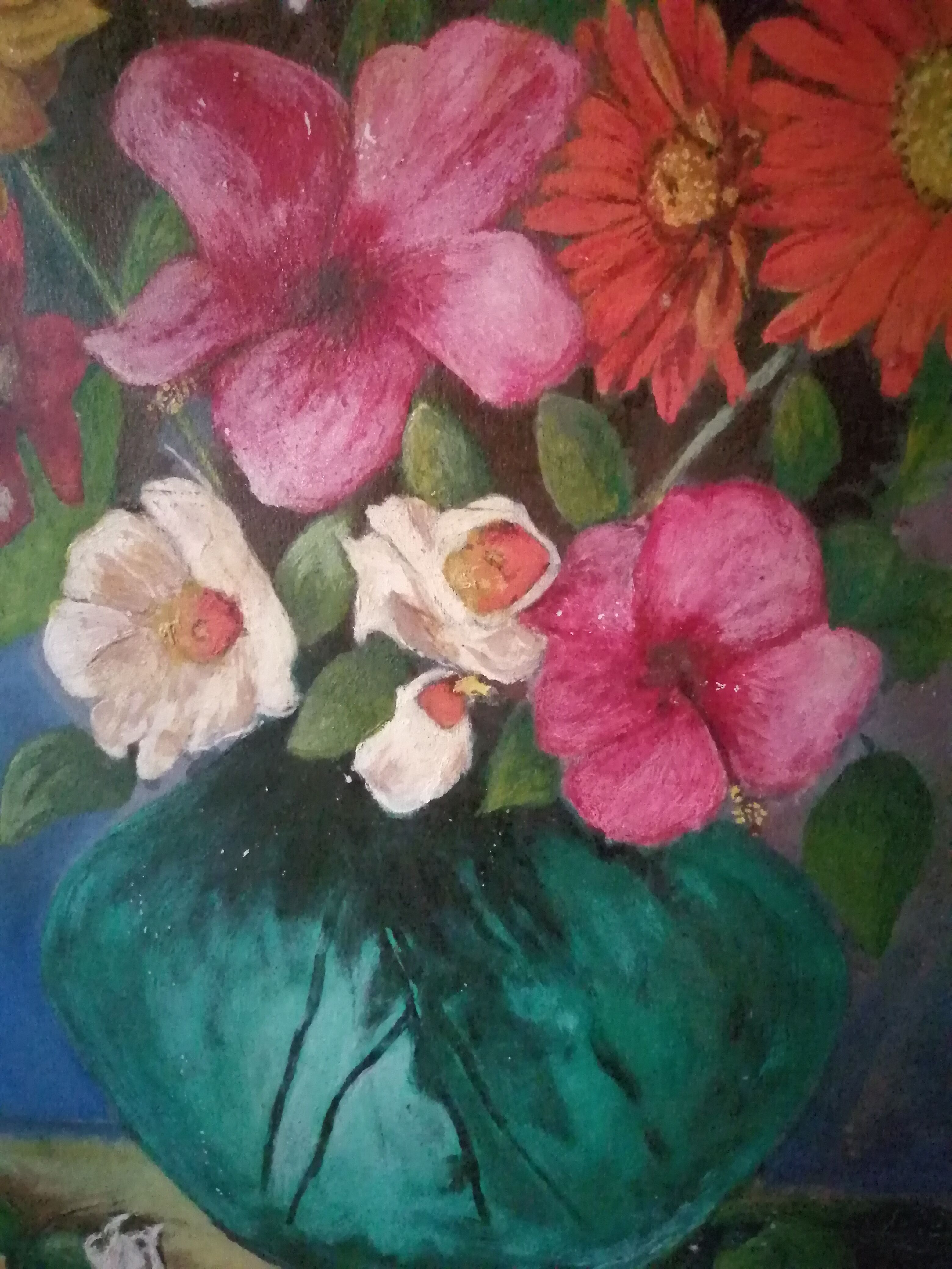 Painting flowers