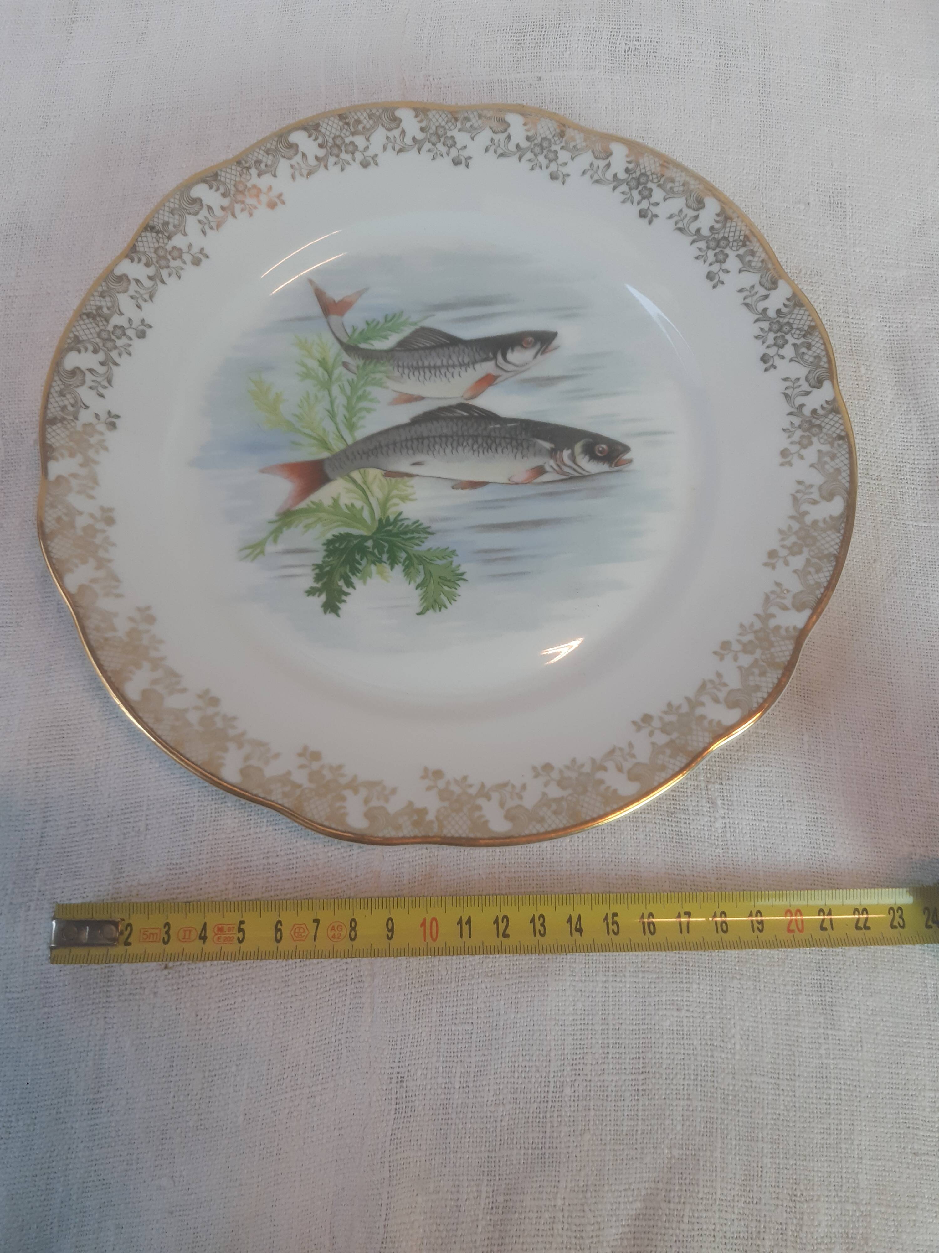 Lot of fish plates