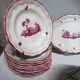 GIEN factory. Earthenware service called "landscapes". 29 pieces.