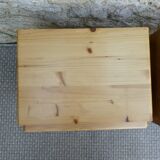 Pair of pine bedside tables from Les Arcs by Charlotte Perriand, 1960s-70s