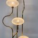 Contemporary Floor Lamp, Brass and Glass, Italy