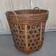 Large basket 53 cm in rattan and wicker basket