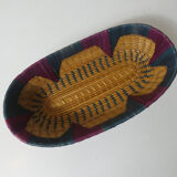 Vintage ethnic oval basket