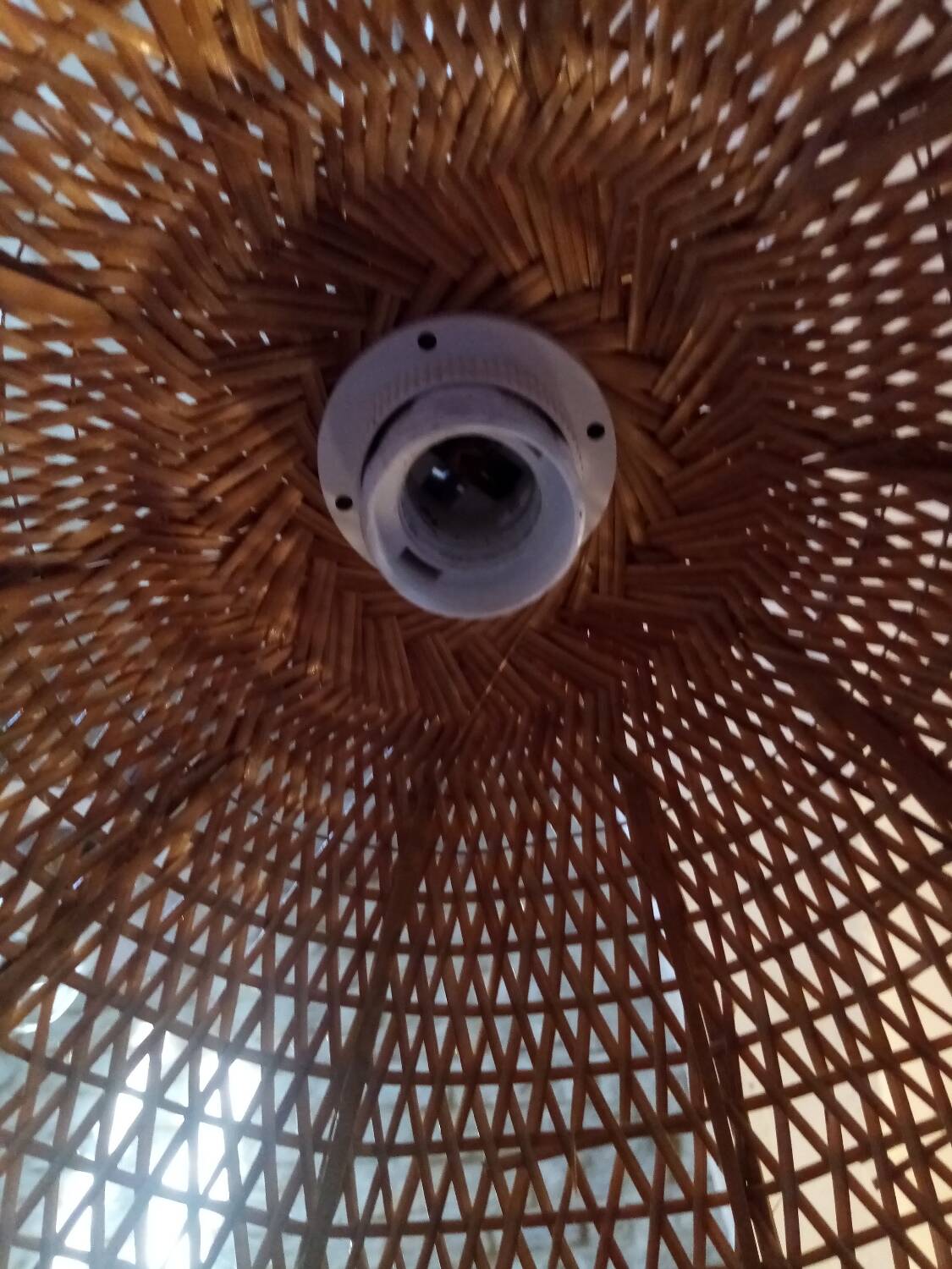 Relux Italy wicker flower pendant light