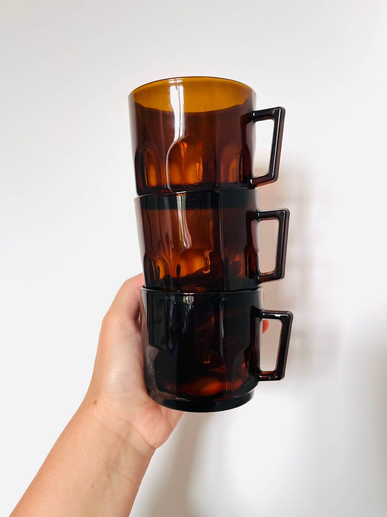 Set of 6 vintage Arcoroc France cups