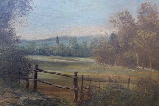 Oil on canvas Landscape nineteenth century
