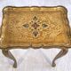 Elegant Florentine side table – Painted decor & superb antique patina