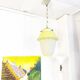 Yellow opaline pendant light, 1950
