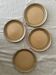 4 ceramic dessert plates, sarreguemines art workshop, france 1970