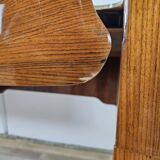Mid Century Chest of Drawers in Mahogany, Brass and Glass