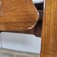 Mid-century drawer chest in mahogany, brass and glass.