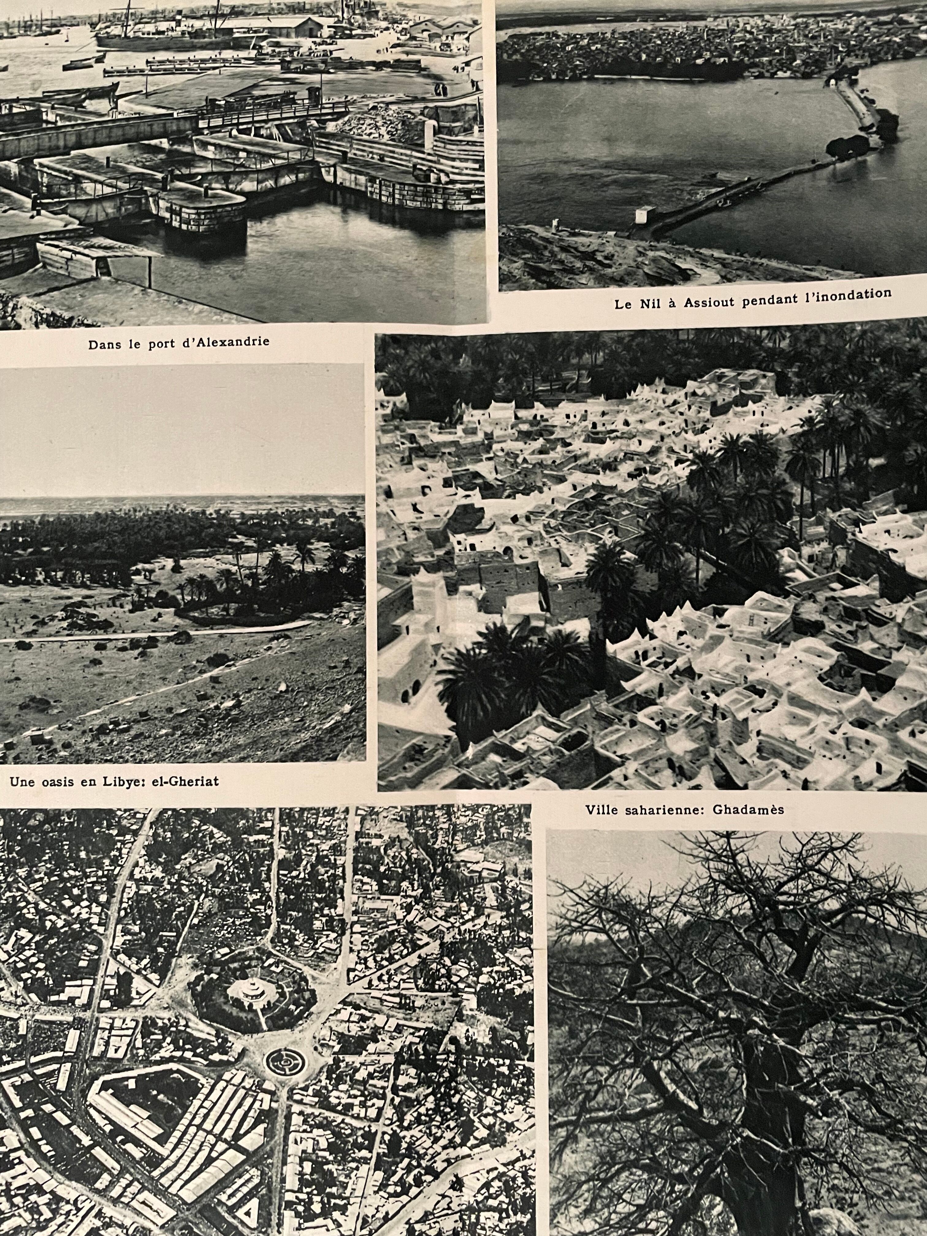 Old map of North and Central Africa from 1945