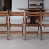 Set of 4 folding chairs