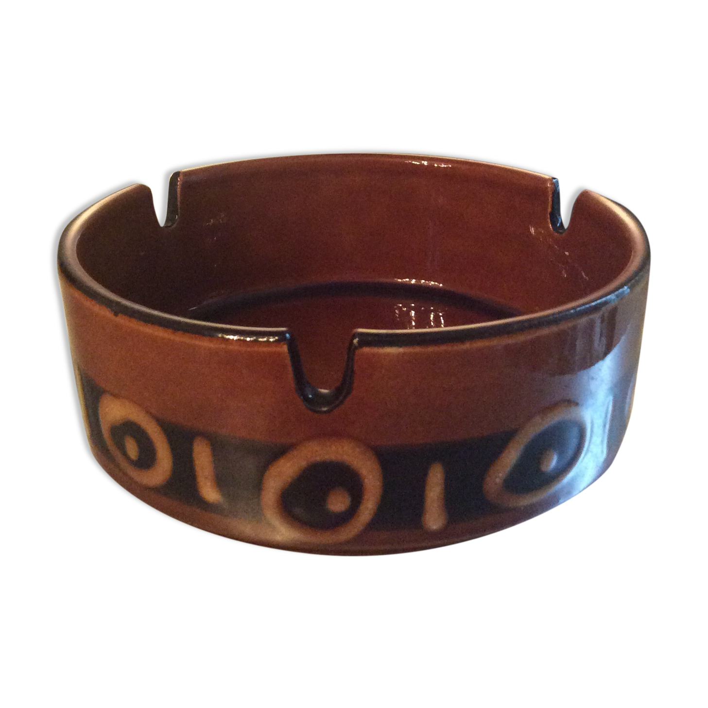 Vintage ceramic ashtray from the 60s and 70s