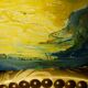 Oil on panel seaside leguria signed Mietta Benassi 1950