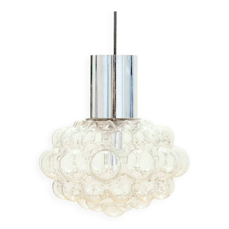 Large Mid Century Glass Ceiling Light by Helena Tynell for Limburg, 1960s
