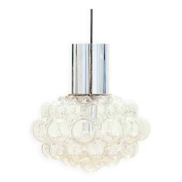 Grand plafonnier en verre de style mid-century par Helena Tynell pour Limburg, années 1960.