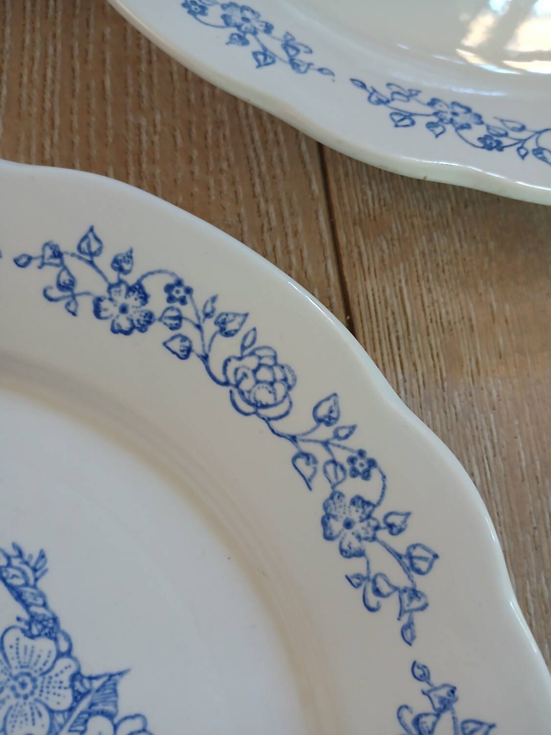 7 antique dinner plates