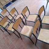 8 school chairs