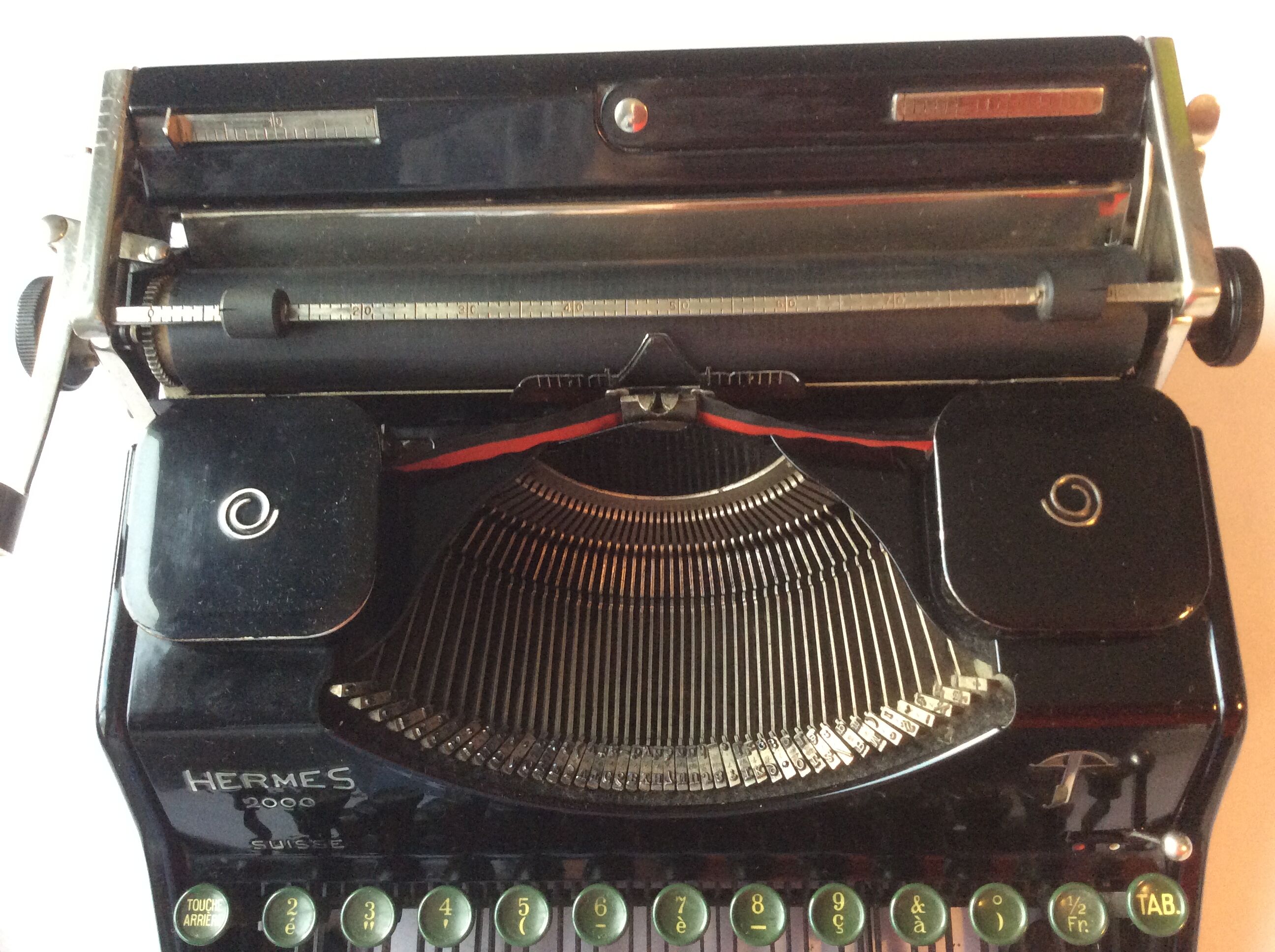 Typewriter old Hermes 2000