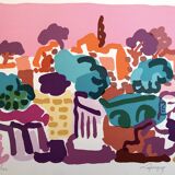 Charles lapicque, roman spring, 1957. lithograph signed in pencil