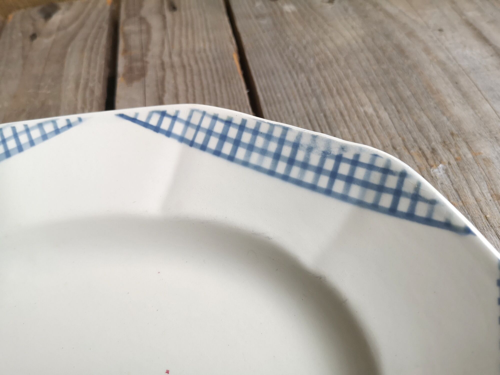 Oval dish Digoin Sarreguemines collection Josiane