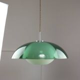 Italian Green Pendant Lamp in Plexiglass