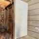 Desserte, console Henri III en noyer et marbre beige