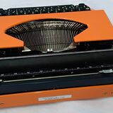 Machine à écrire portative silver reed orange
