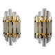 Pair of wall lamps Venini glass from Murano Italy 1970