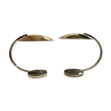 Pair of UFO Art Deco style desk or table lamps by Disderot for Soka, France 1970s