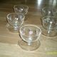 set of 5 crystal cherry bowls in very good condition