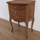 Louis XV style wooden bedside chest of drawers