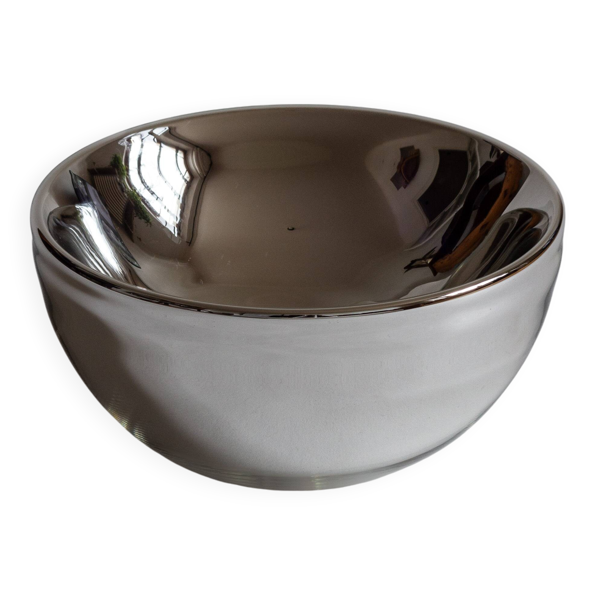 Eglomise glass centerpiece or pocket emptier, Dogale Venezia, Italy