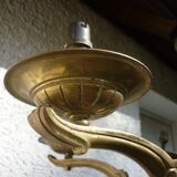 Lustre ancien en cuivre et laiton